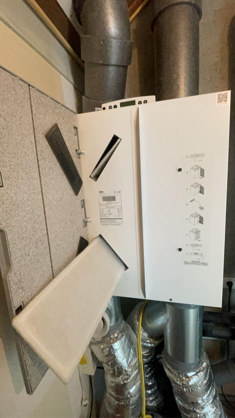 Nieuwe schone WTW-filters na onderhoud